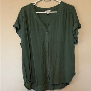Orvis Women's Forest Green Button-Down Shirt